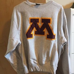 Minnesota (U of M) gopher crew neck sweatshirt